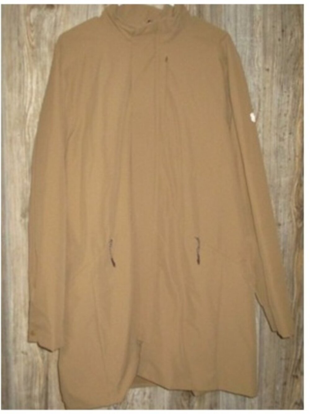 FLX Jacket Mens Sz XL NWOT Beige Trench Coat Pockets Wind Resistant